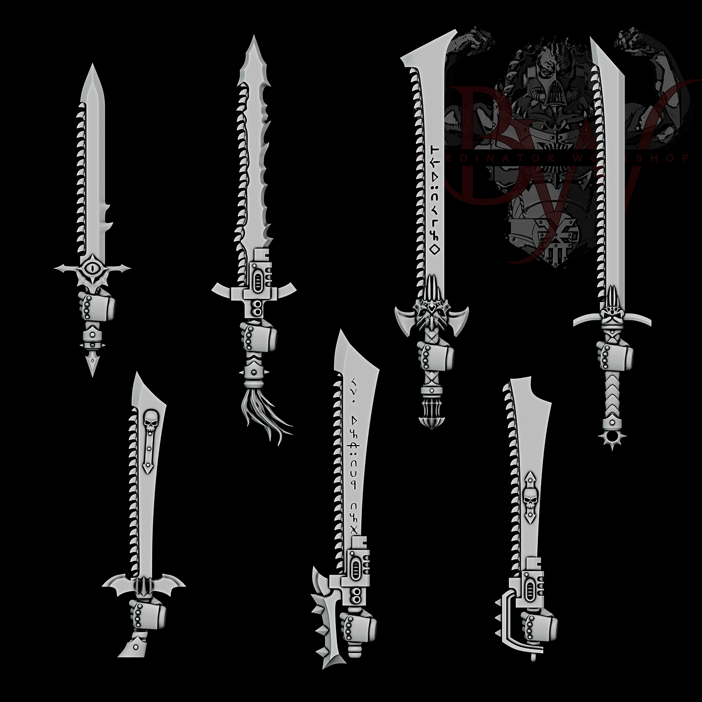 Chainsword Upgrade Set V2 x5 | Bardinator.Workshop