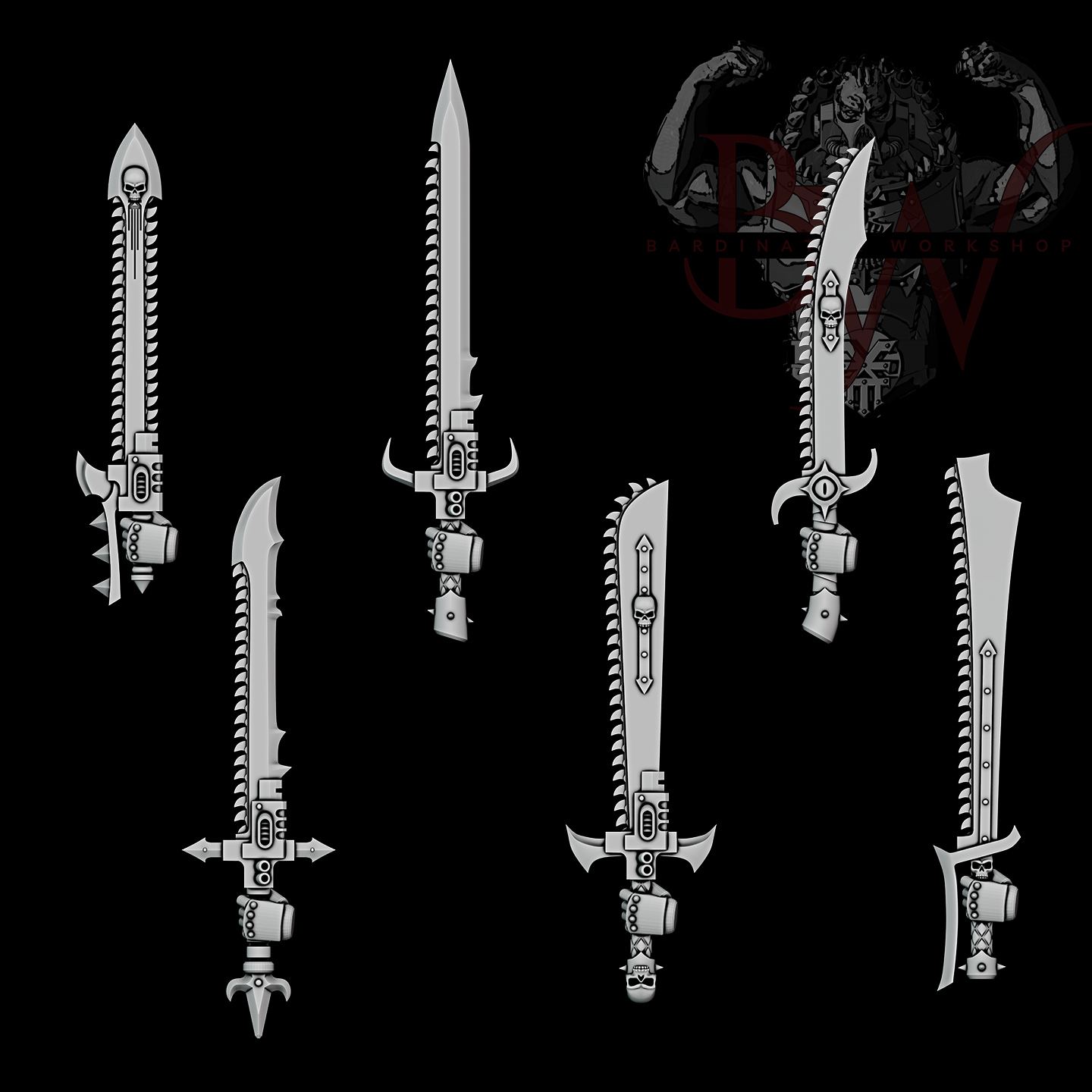 Chainsword Upgrade Set V2 x5 | Bardinator.Workshop