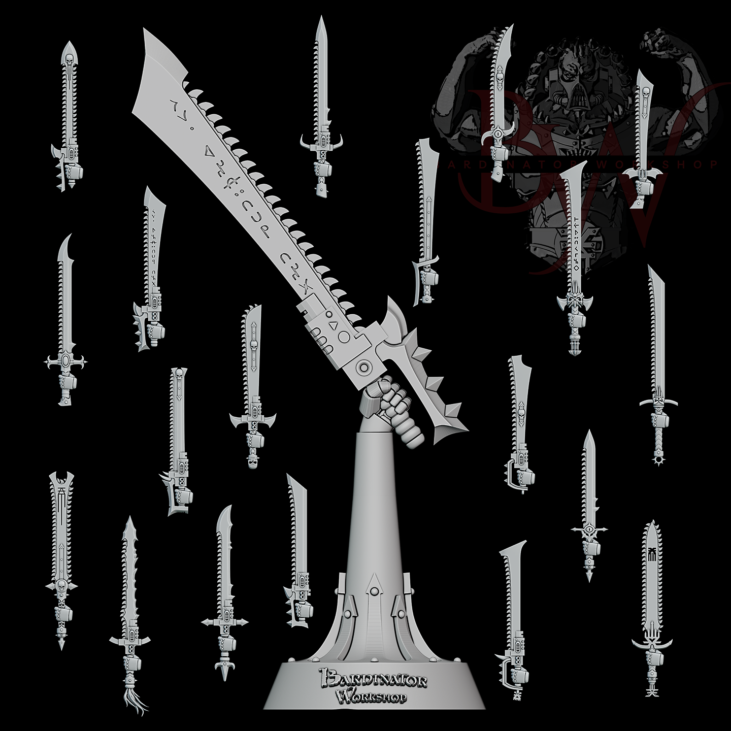 Chainsword Upgrade Set V2 x5 | Bardinator.Workshop