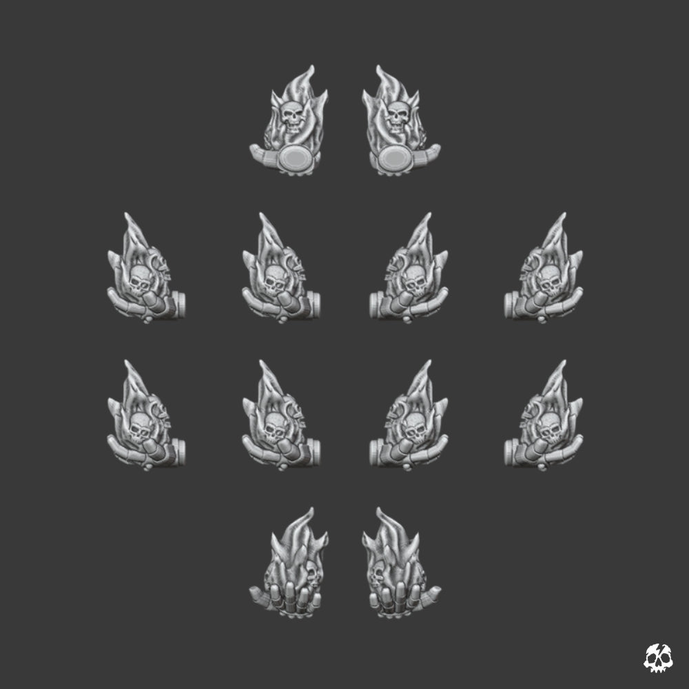 Flame Hand Upgrade Set V1 x10