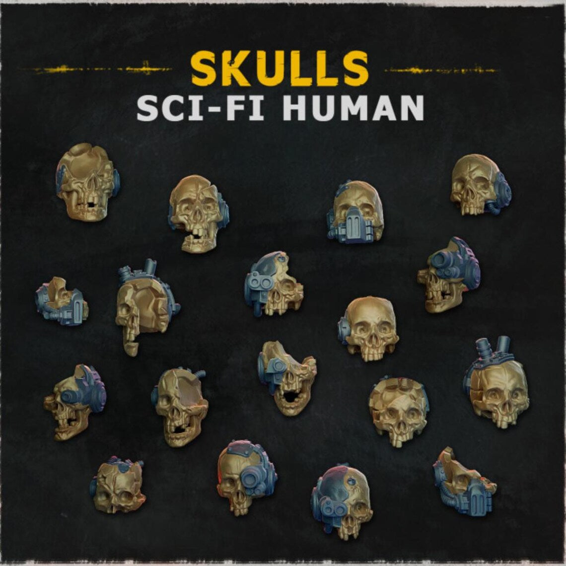 Skulls (Sci-Fi) V1 x10 | Zabavka Workshop