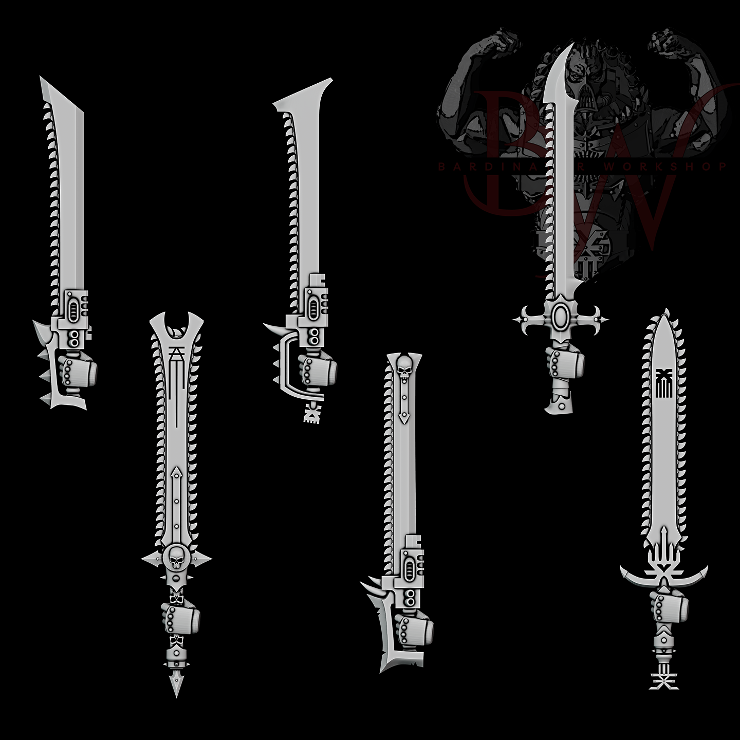 Chainsword Upgrade Set | Bardinator.Workshop | V2 x5 (Copy)