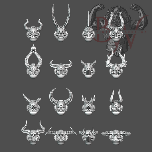 Chaotic Heads Upgrade Set | Bardinator.Workshop | V1 x10