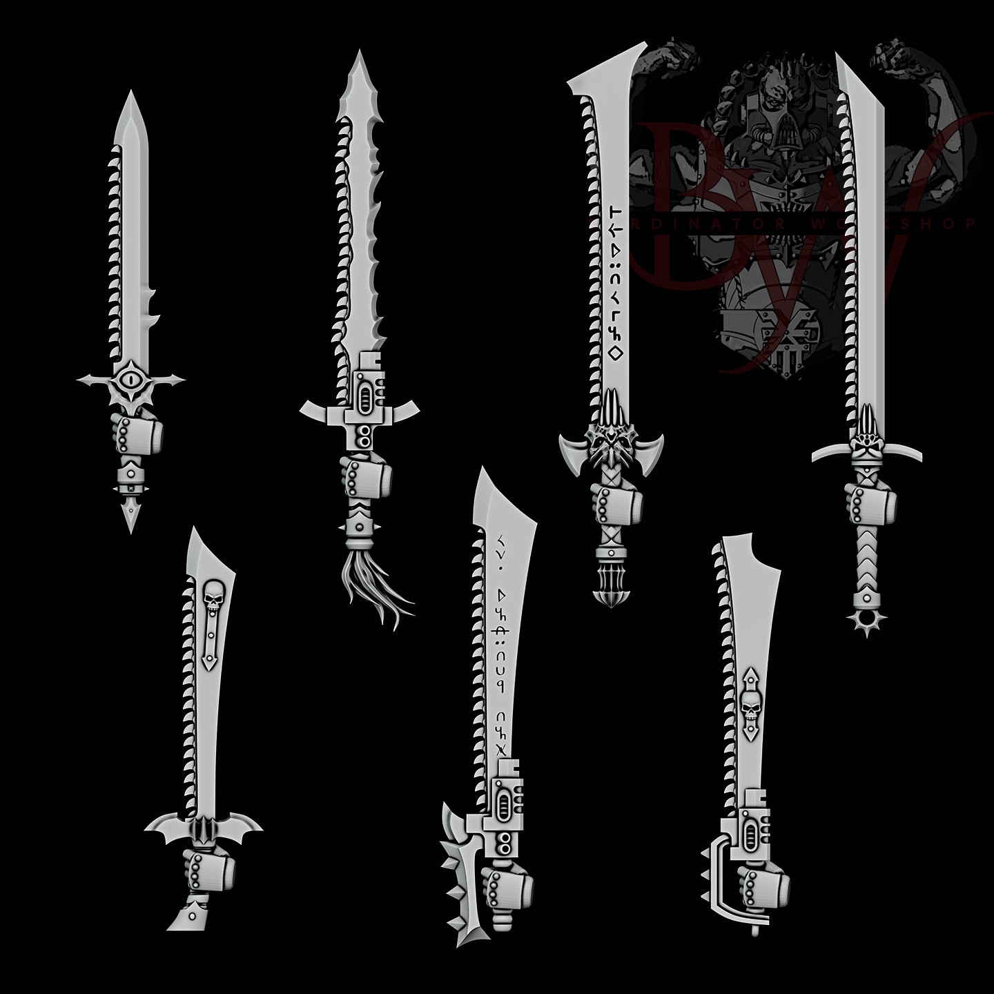 Chainsword Upgrade Set | Bardinator.Workshop | V2 x5 (Copy)