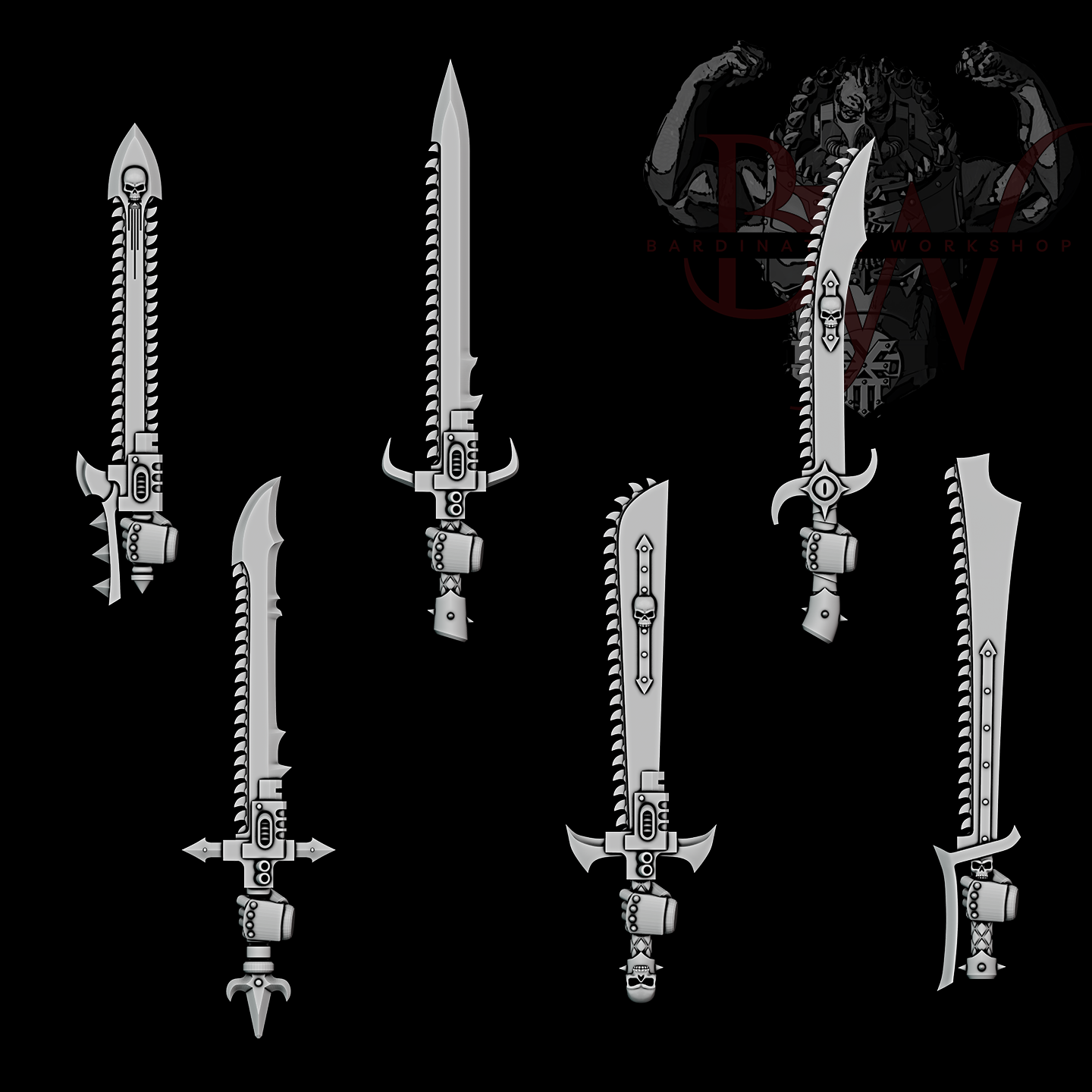 Chainsword Upgrade Set | Bardinator.Workshop | V2 x5 (Copy)