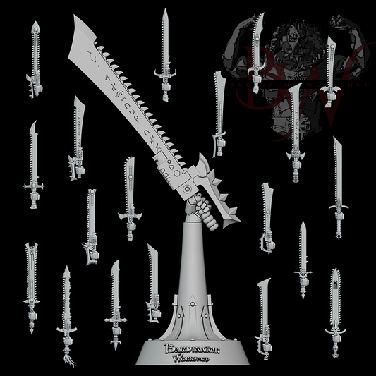 Chainsword Upgrade Set | Bardinator.Workshop | V2 x5 (Copy)