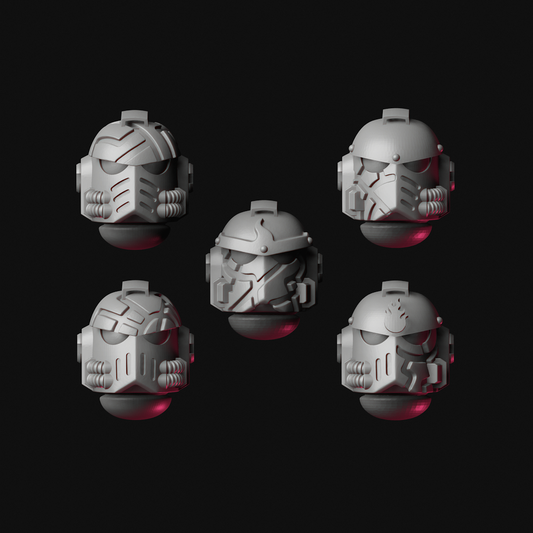 XVII Heavy Infantry Heads V1 x10