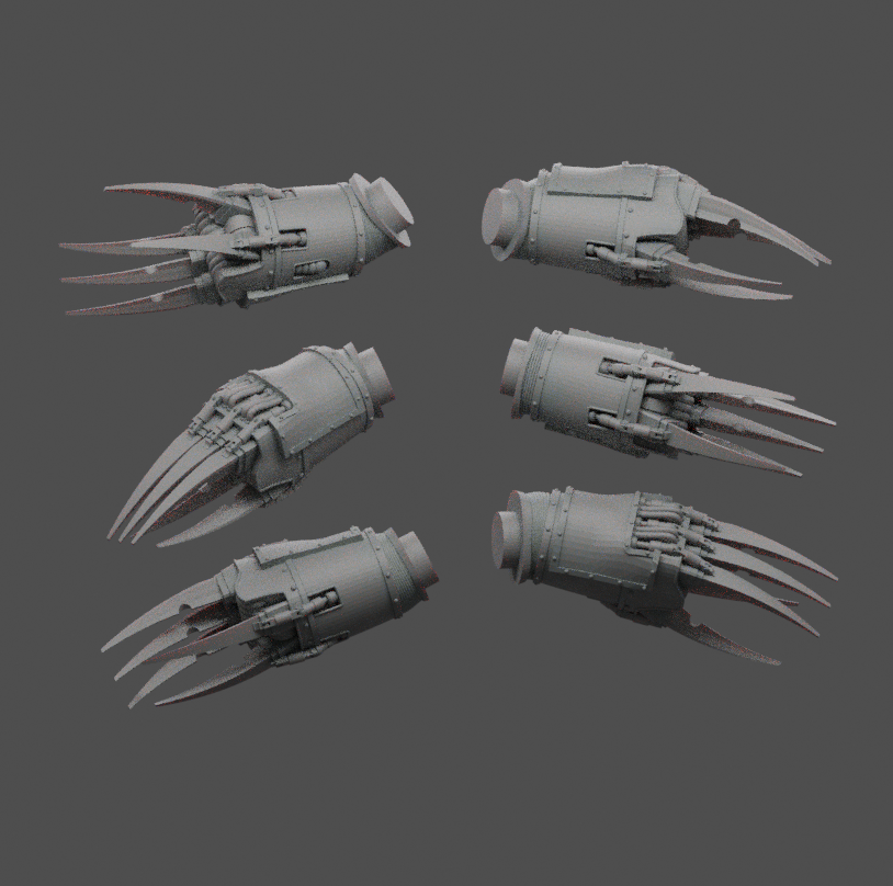 Exterminator Squad Lightening Claw Upgrade Set V1 x6 | Sedivalle