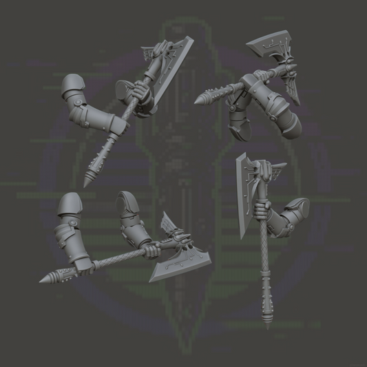 IX Two-Handed Axe | Cyberbrush_3D_Pulses | V1 x5