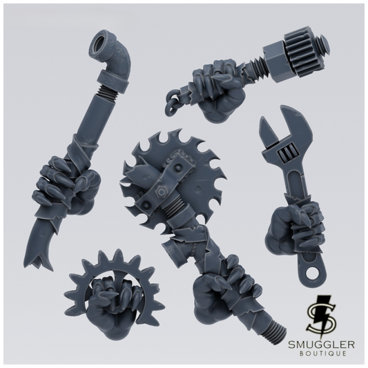 Ork Mek Hands V1 x5 |  Smuggler Boutique