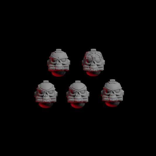 VIII Heavy Infantry Heads V1 x5