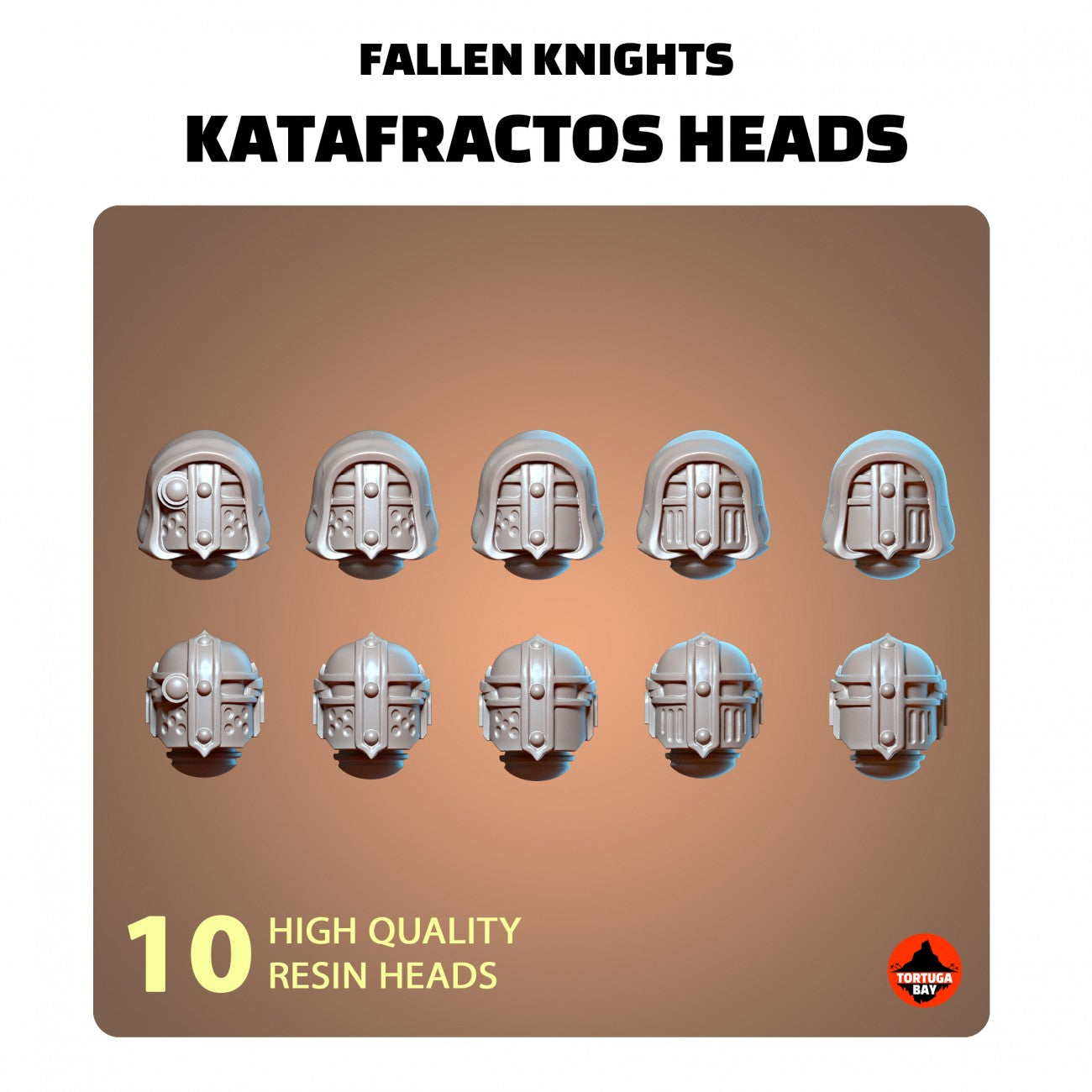 Fallen Knights Katafractos Heads x10 | Tortuga Bay